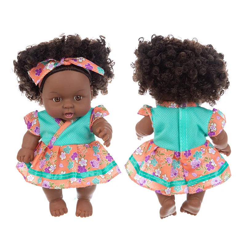 1pcs 20cm multi style African black baby explosion head black skin baby toy