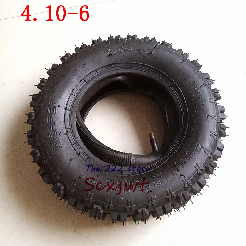 4.10-6 inch tyre snow plow tires   beach  ATV Quad Go Kart butterfly flower wheel tyres With Inner Tube