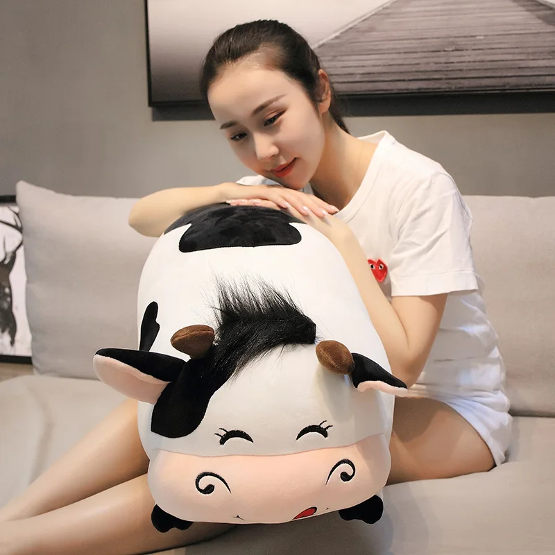 1pcs 50/90cm Soft Cow Pet Doll Plush Korean Drama Stuffed Child Toys Birthday Christmas Gift