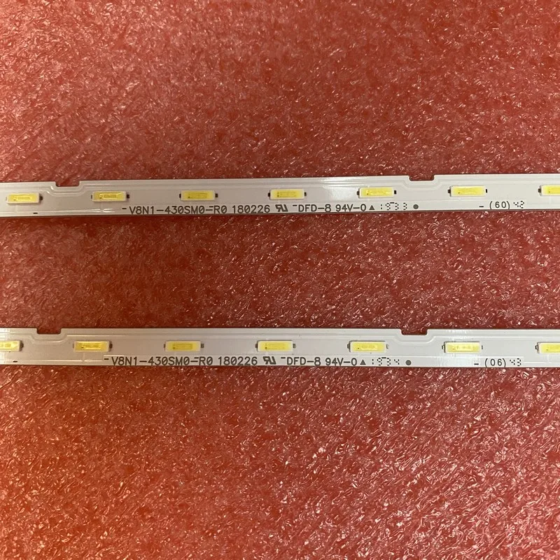 LED bar For Samsung UE43RU7105K UE43NU7090U UE43NU7170U UE43NU7095U UE43RU7170 UE43NU7020K UE43RU7105 V8N1-430SM0-R0 BN96-45954A