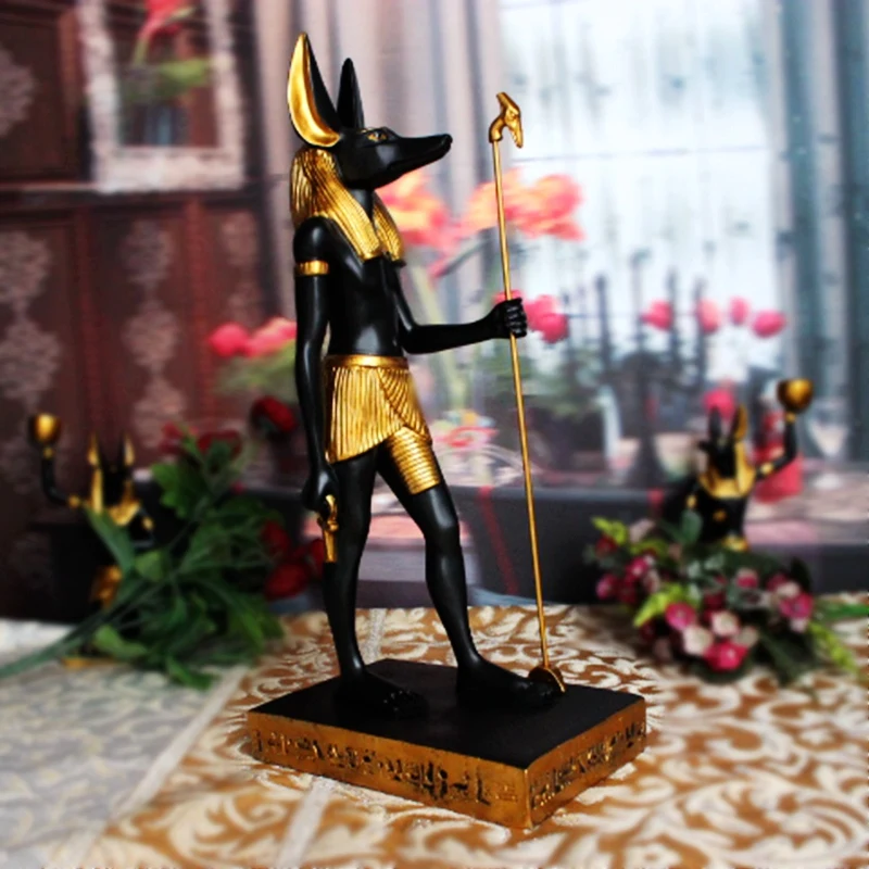 Ancient Egyptian God Anubis of Underworld by Ankh Altar Guardian of Scales,Collectible Figurine Statue Figure Sculpture Egypt