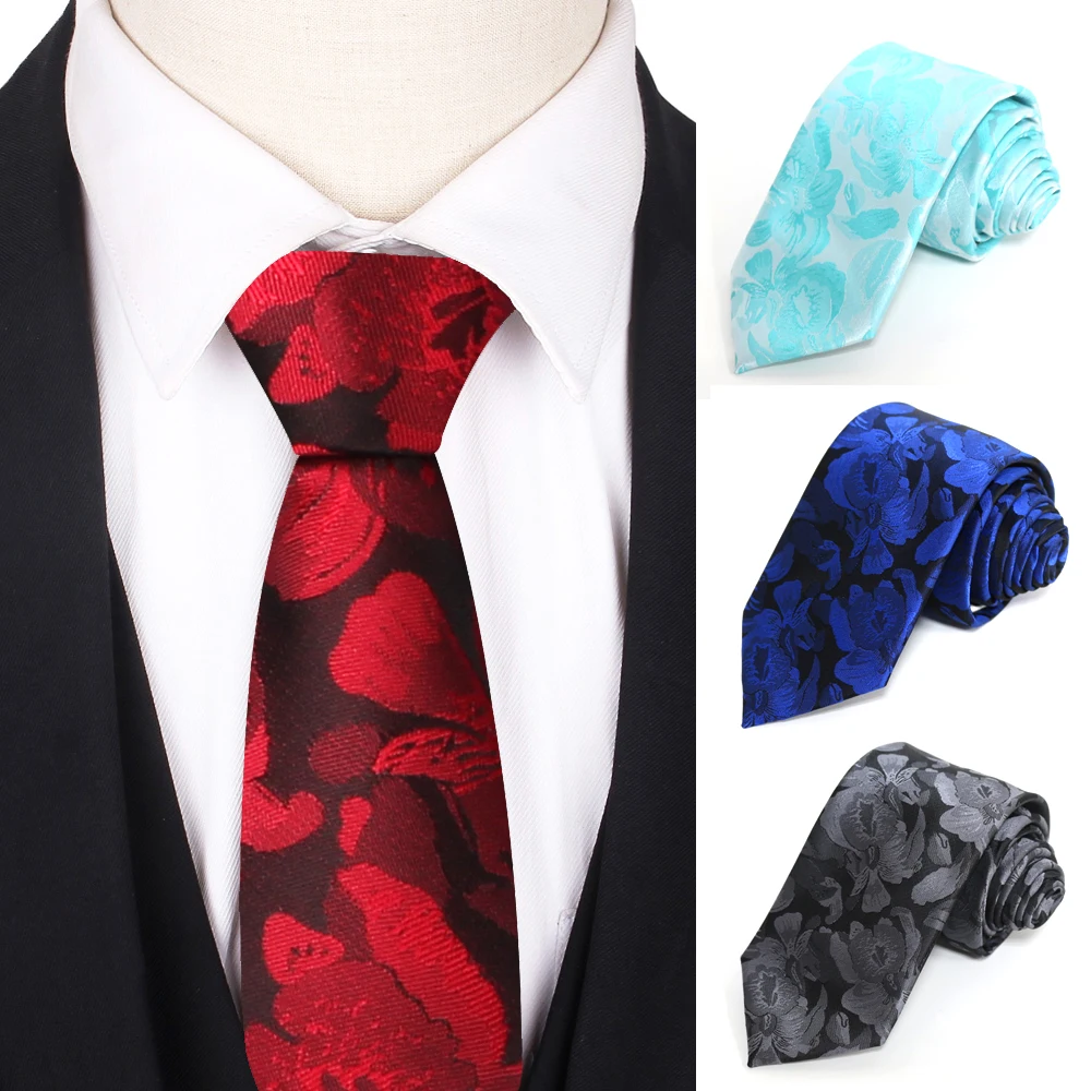 Men Ties Fashion Floral Necktie For Men Women Classic Jacquard Neck Tie For Party Wedding Cravats Groom Neckties