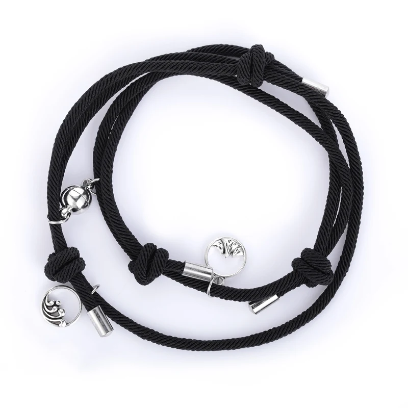 NIUYITID 2021 Attractive Handmade Bracelet Women Lover's Couple Charm Female Male Paired Friendship Wholesale Jewelry