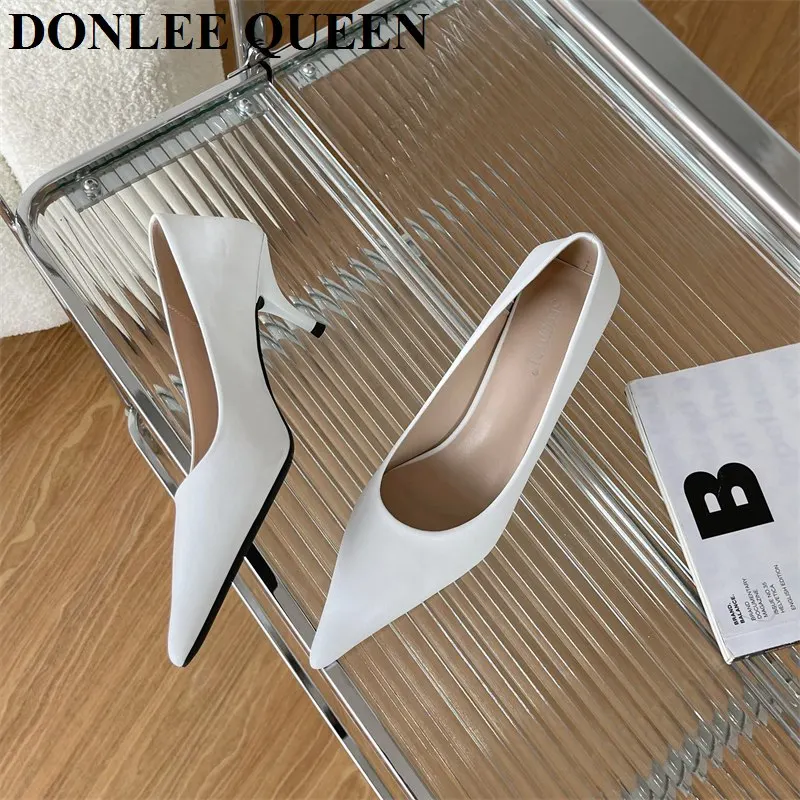 New Fashion Pointed Toe Thin High Heel Shoes Women Elegant Pumps For Party Dress Shoe Candy Colorful Decoration Zapatillas Mujer