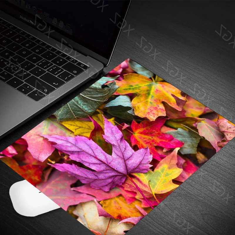 Yzuoan Fashion Pretty Maple Leaf 18x22cm Rubber Non-slip Mouse Pad Computer Mat Game Accessories Mouse Gaming Office Mouse Mat