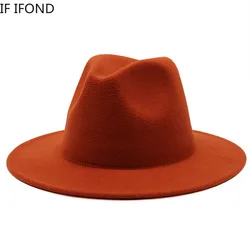 Alle-spiel Fedora Hut Herbst Winter Fühlte Jazz Hüte für Frauen Männer Junge Mädchen Kind Hüte Formale Hochzeit Schmücken panama Kappe