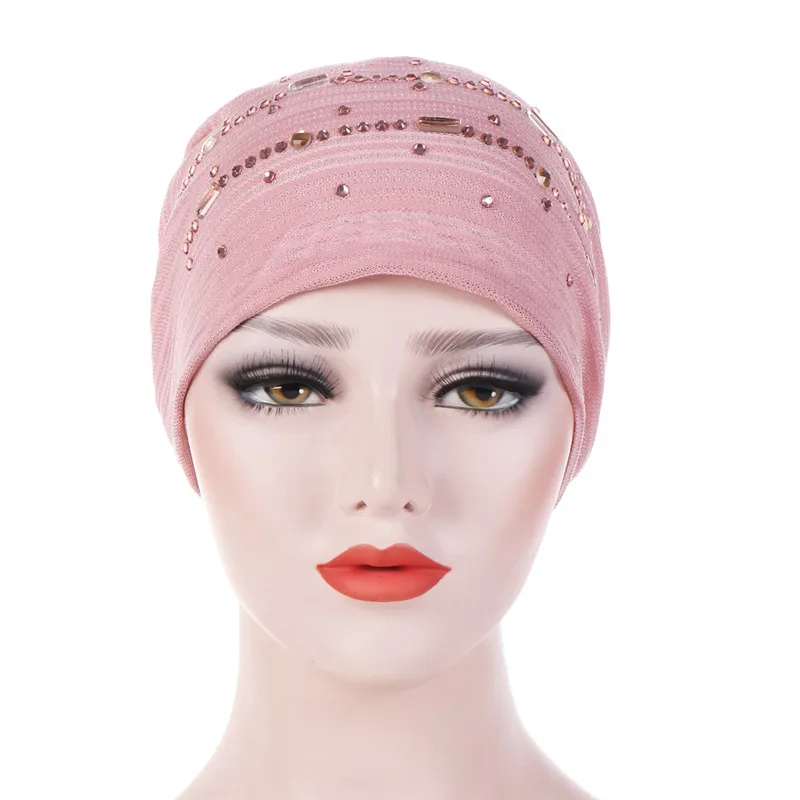 Estate pizzo sottile turbante di cotone solido interno hijab Cappellini morbido e traspirante donne musulmane turbantes testa avvolgere hijab