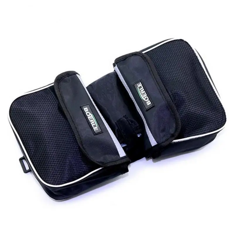 Bicycle Bags Front Beam Bags Cycling Saddlebags Bike Tube Bags 3 In1 Bilateral Waterproof Large Capacity Bags Cycling Equipment