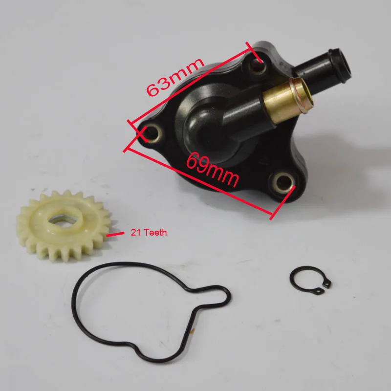 zongshen 250cc water cooled engine water pump gear kayo lx170mm zs169mm LONCIN CB250 200cc engine 21 teeth