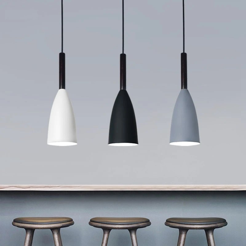 Modern 3 Lamp Ceiling Chandelier Nordic Minimalist Over Dining Table Kitchen Island Hanging Lamps Dining Room Ceiling Light E27