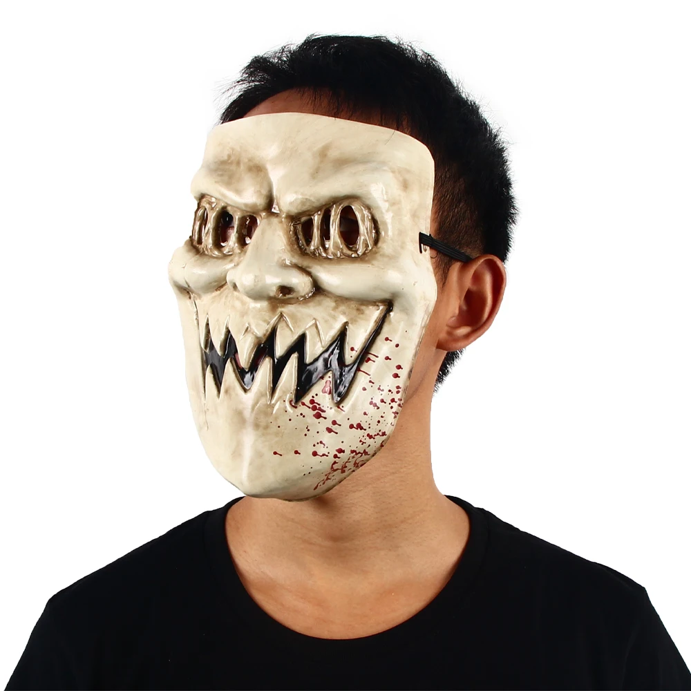 The Purge Election Year Kiss Me Horror Mask Halloween Adults Terror Fancy Dress Party Props Thug Cosplay Dress Up