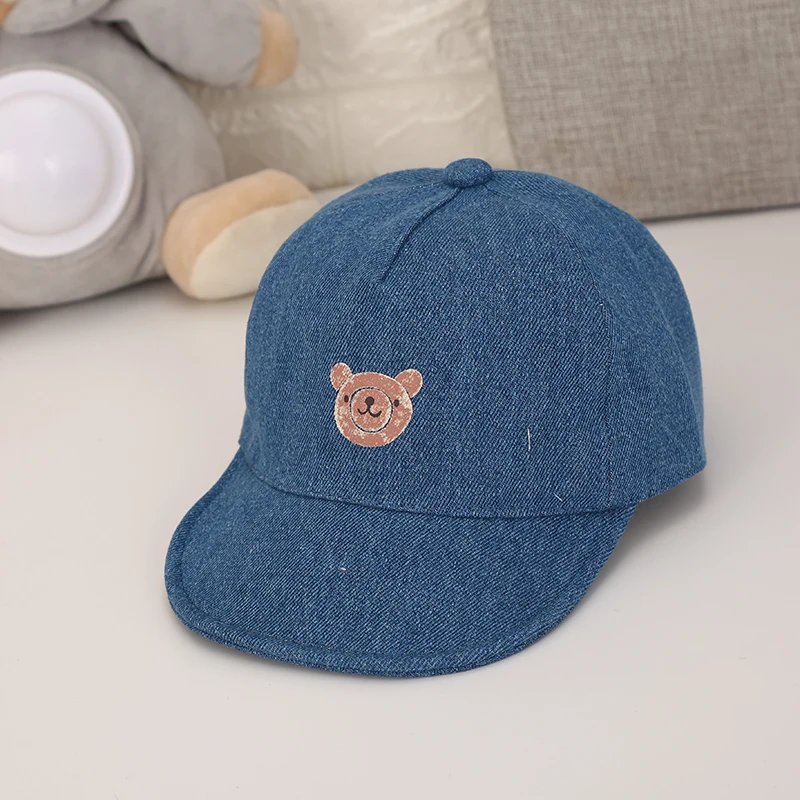 Summer Baby Girl Boy Soft Baseball Caps Spring Newborn Cotton Beret Hats Cartoon Striped Bear Toddler Infant Snapback Hat