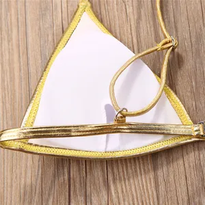 Sets of female bikini color golden color corejoulas set of female bikini bath push up padded for woman 11 Main Sales Bikini with Bunda Fill - №12