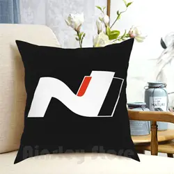 Hyundai N Logo Pillow Case Printed Home Soft Throw Pillow Hyundai I30N Car I30 N Performance Performance Korean Hot