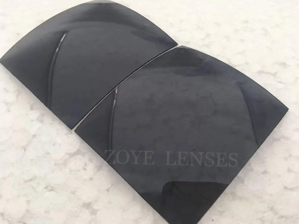 Polarized Lenses For Sunglasses TAC Polarized Lenses Light Smoke S20 UV400 Lenses 55*65mm 4 Base