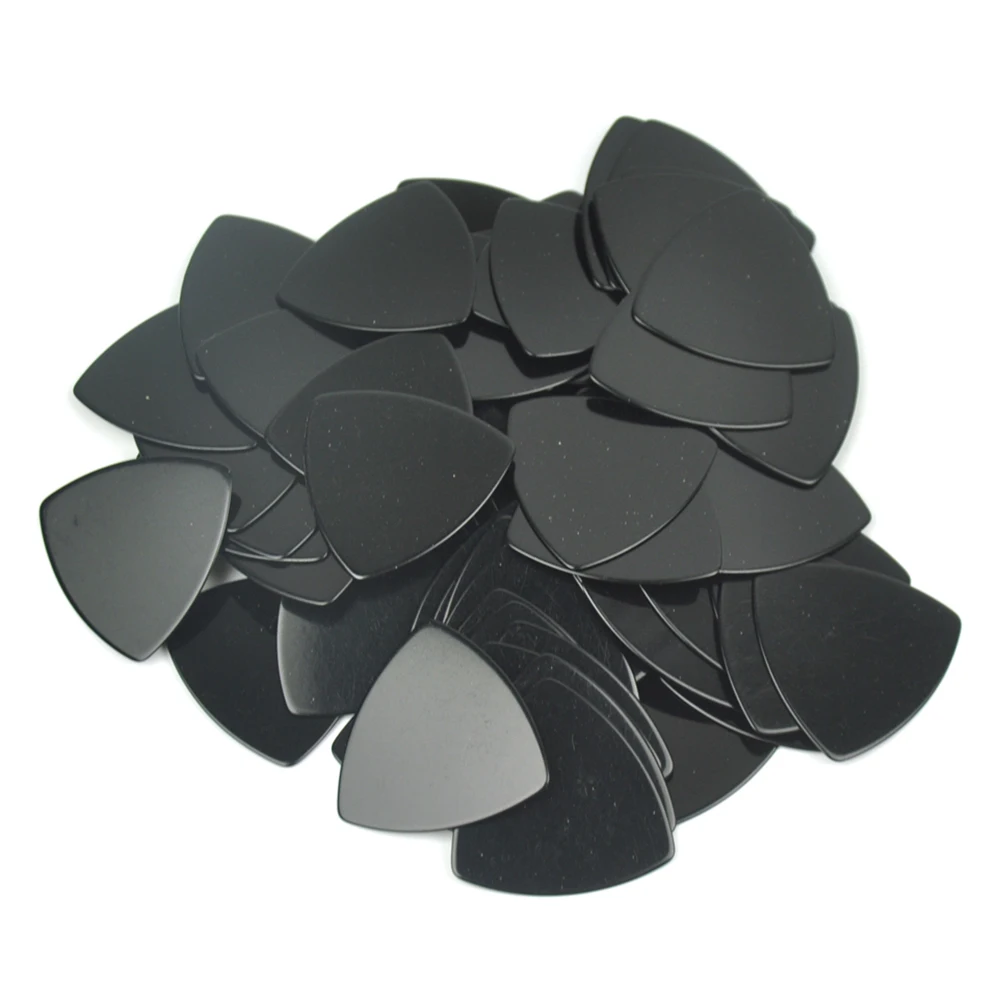 50pcs Medium 0.71mm 346 Rounded Triangle Guitar Picks Plectrums Blank Celluloid