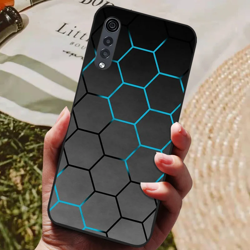 Case For LG Velvet Silicone Wolf Soft Phone Cover For LG Velvet 5G Case Luxury Black TPU Coque For LG Velvet 6.8\