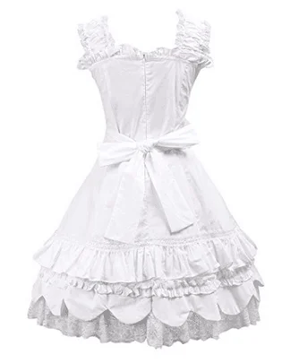 Lolita-vestido de encaje de princesa vintage, estampado de cintura alta, Victoriano, kawaii, gótico, lolita, jsk, loli, Princesa de té