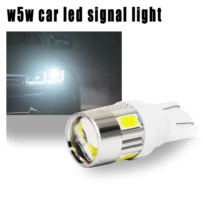 2pcs T10 w5w LED Bulb Car 192 Dome Signal Auto Wedge Turn Side Clearance Lamp Trunk Beleuchtung 194 168 Door License Plate Light