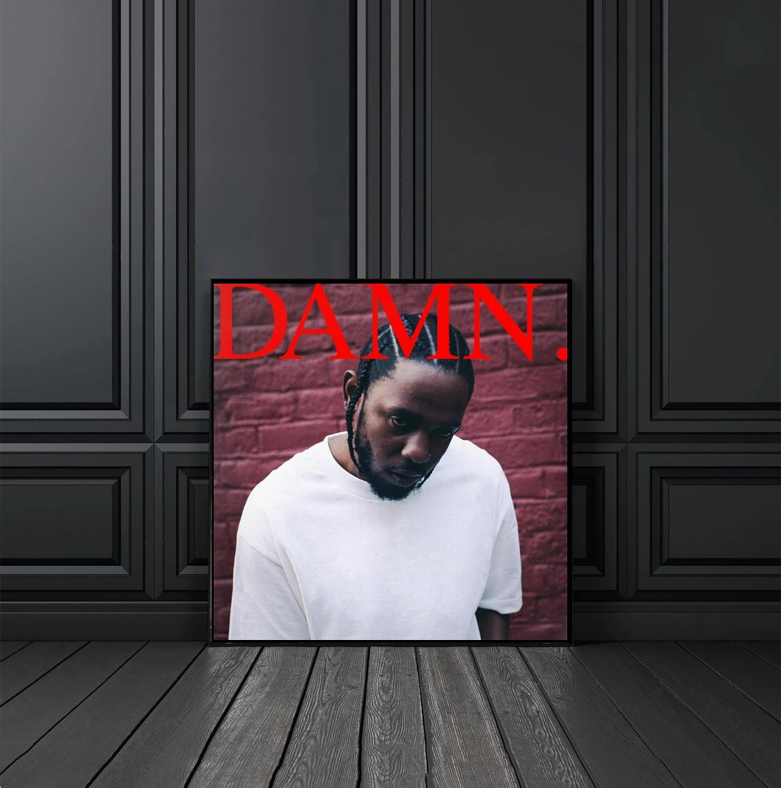 Kendrick Lamar  DAMN Music Album Cover Poster Canvas Print Rap Hip Hop Music Star Singer Wall Painting Decoration