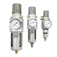 AW2000-02 AW3000-03 AW4000-04 Controlador de filtro de aire de compresor Filtros separador de aceite Regulador de presión de aire neumático
