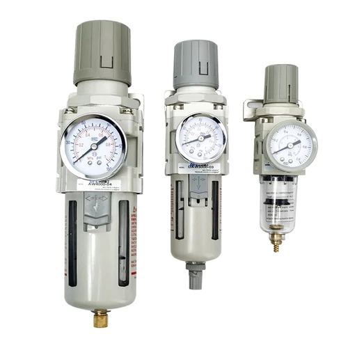 AW2000-02 AW3000-03 AW4000-04 Controlador de filtro de aire de compresor Filtros separador de aceite Regulador de presión de aire neumático