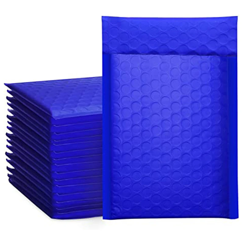 10PCS #0 6x10 pollici Blu Poly Bubble Mailer Imbottito Buste 170x230 millimetri guarnizione di auto mailing Bag Busta Della Bolla buste di Spedizione