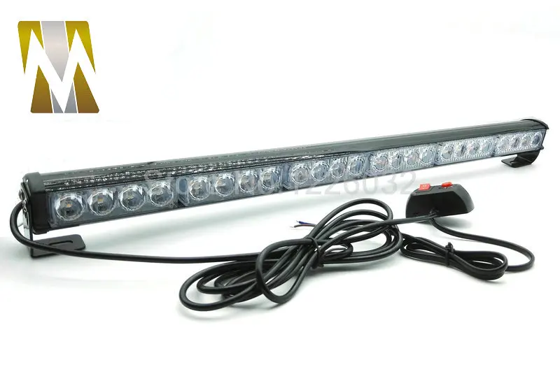 

24 LED Car LED strobe light bar car warning light car flash lightbar led beacon high quality Traffic Advisors by DHL UPS EMS