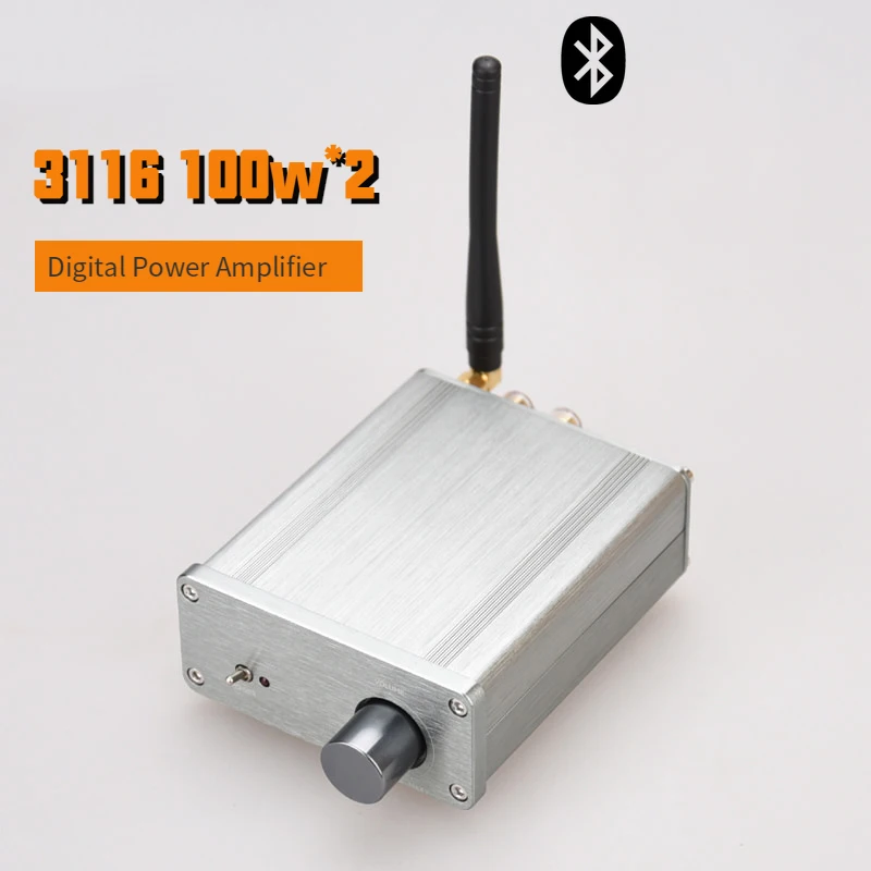 DIYLIVELIVE AUDIO Mini digital power amplifier TPA3116 2.0 100W*2 amplifier stereo pure hi-fi amplifier bluetooth 4.2 select