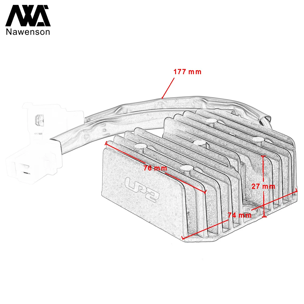 Motorcycle Voltage Regulator Metal Heatsink Electric Rectifier Accessories for Honda CBT125 1982-1993 for CMX450 1986-1988