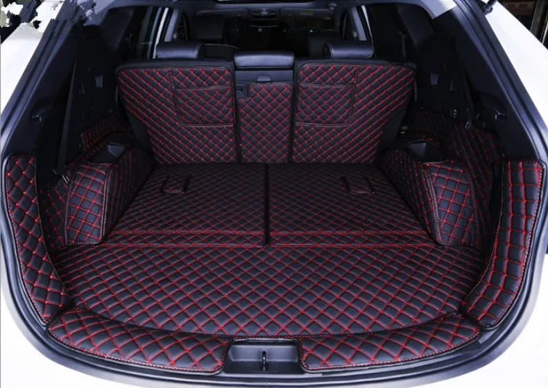 High quality! Special car trunk mats for Hyundai Santa Fe 7 seats 2018-2013 durable cargo liner boot carpets for Santafe 2015