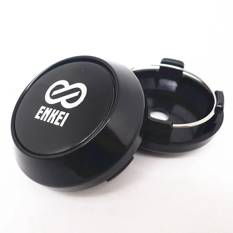 4pcs For 64mm 57mm Enkei Car Wheel Hub Rim Center Cap Cover 45mm Badge Emblem Sticker