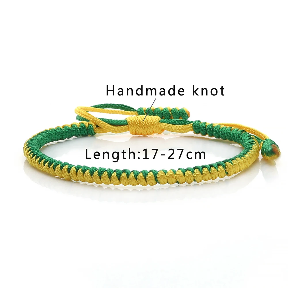 Trendy Yellow Woven Bracelets Adjustable Braided Handmade Thread Simple Rope Bracelets Best Friend Women Men Jewelry Accessories