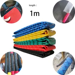 Tubo termorretráctil de 1m, envoltura impermeable para pesca, varilla de raqueta de bádminton, manga de PVC, Cable de agarre