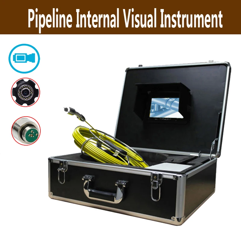 

HD 720P 23mm Pipe Sewer Drain Endoscope Inspection Video Camera System With DVR 7inch LCD IP68 Waterproof Inspection Equipment