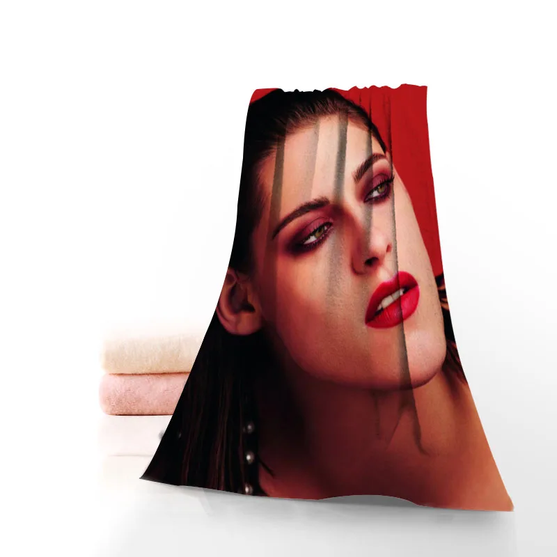 

New Custom Kristen Stewart Towel Printed Cotton Face/Bath Towels Microfiber Fabric For Kids Men Women Shower Towels 70X140cm