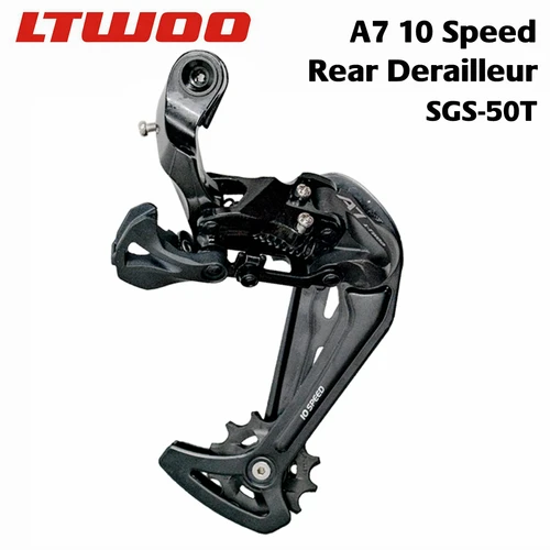 Derailleur trasero LTWOO A7 de 10 velocidades para MTB, compatible con DEORE