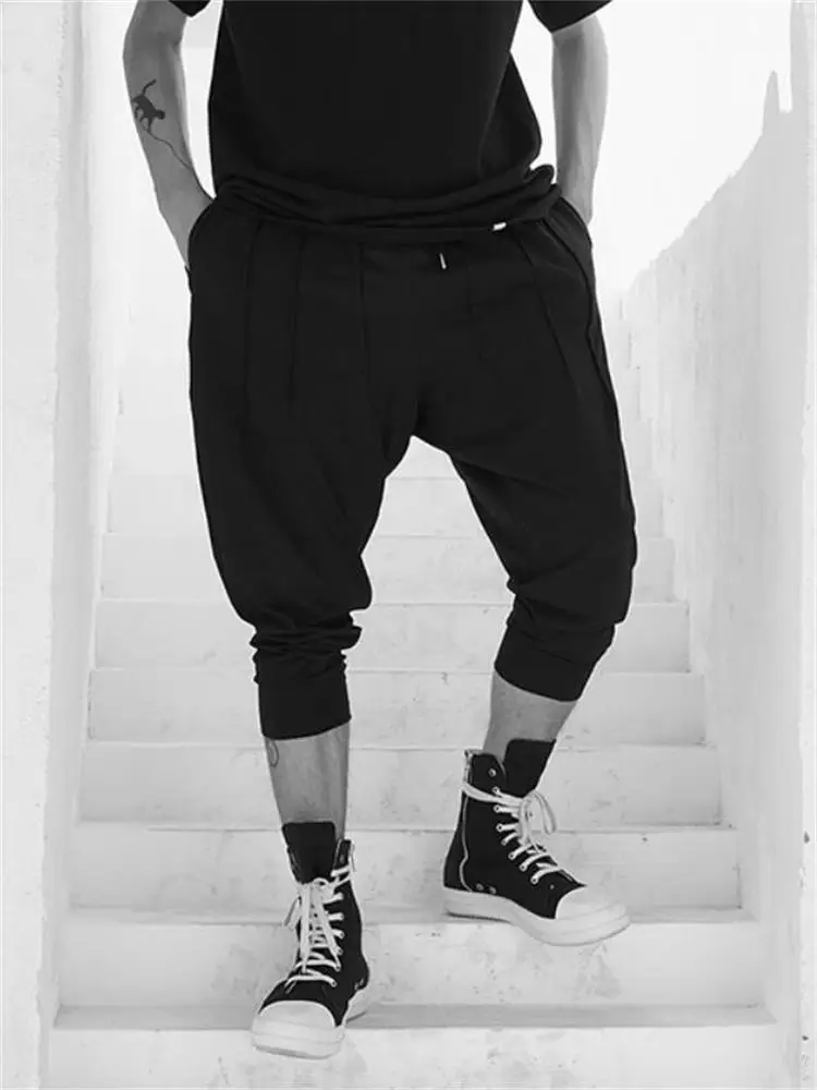 Men's Sports Pants Spring And Autumn New Classic Dark Hair Stylist Casual Fashion Large Size Slim Pants