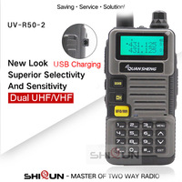 Ham Radio for Hunting UV-R50-2 Quansheng 5W Dual Band VHF UHF 136-174Mhz/400-520Mhz Walkie Talkie