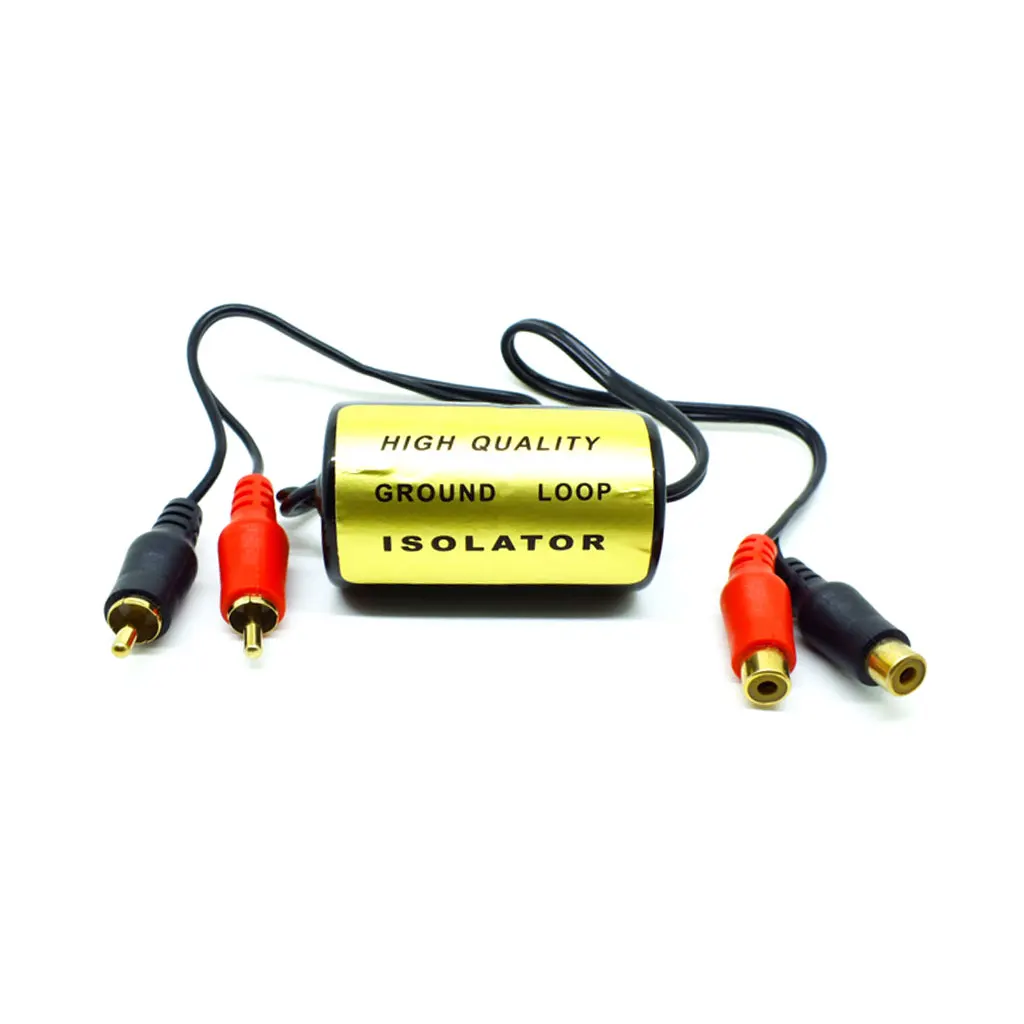 2024 New Universal Noise Sound Eliminator 4-Channel RCA Audio Noise Filter Suppressor Ground Loop Isolator for Car Stereo