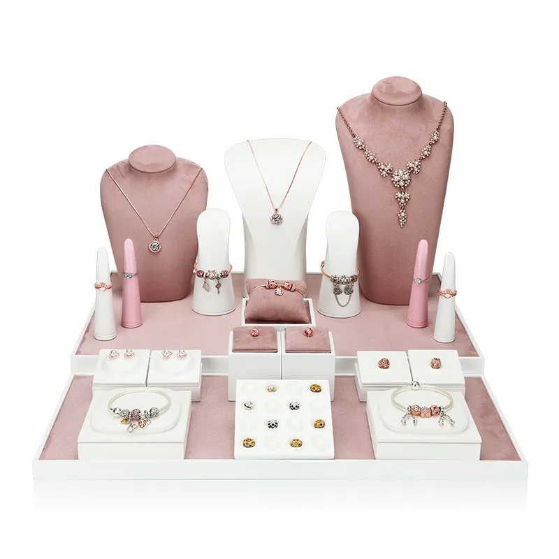 Jewelry Display Stand Set Shooting Stall Props Necklace Bracelet Display Table Paint Jewelry Display Table