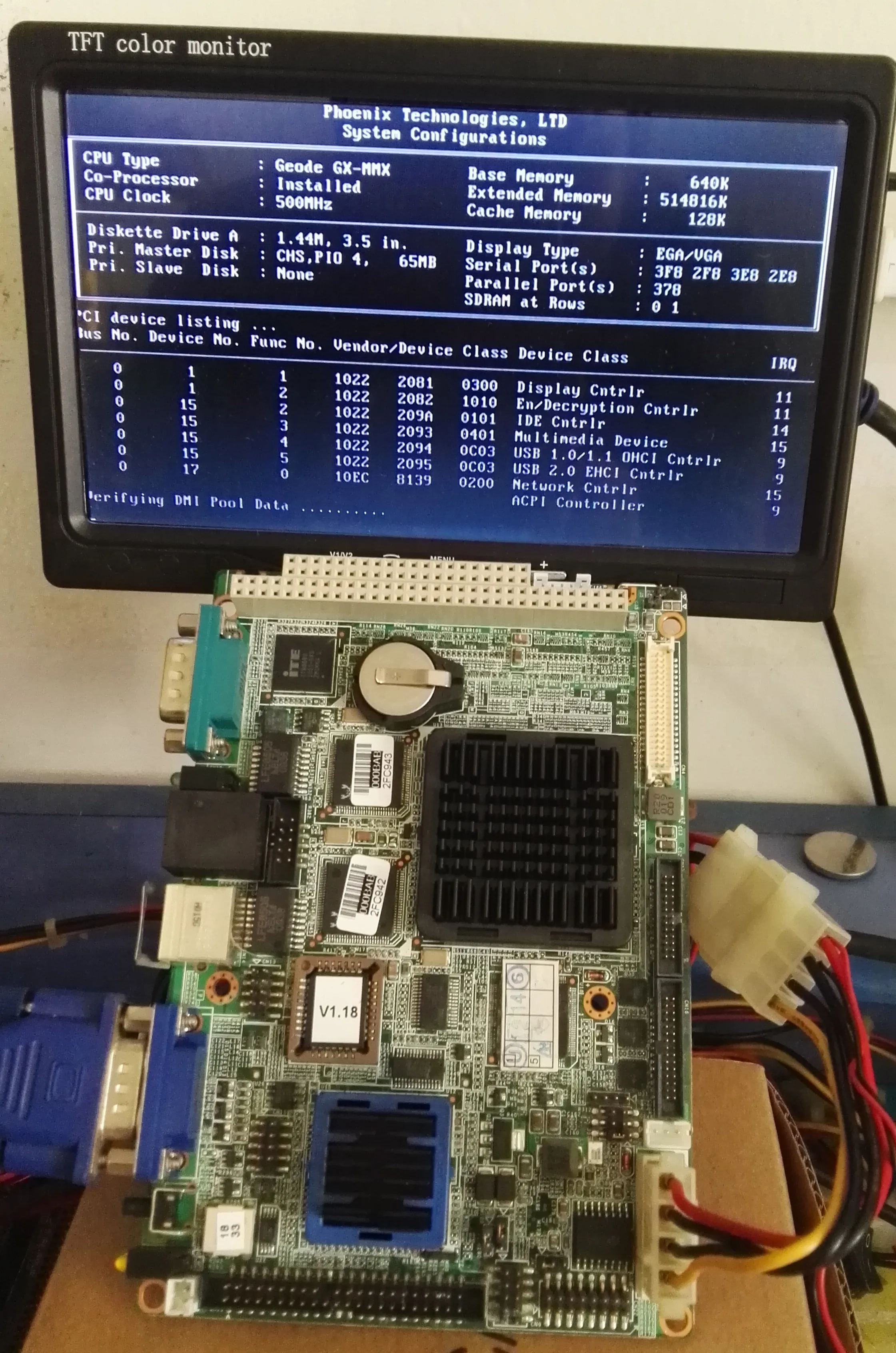 Placa-mãe industrial incorporada original, PC 104 Mainboard, PCM-9375, PCM-9375, PCM-9375F com RAM 2 * Ethernet, 3,5 polegadas