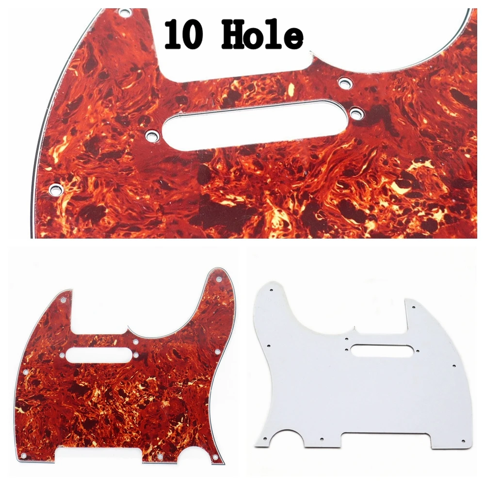 1pcs TL Style Guitar 3 Ply Pickguard 8/10 Hole with Screw For TL Electric Guitar 12 Coloer