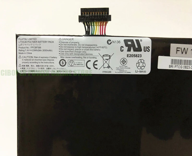 CP New Tablet Laptop Battery FPCBP388 7.4V/23Wh/3050mAh For Stylistic M532 FPB0288 CP568120-02