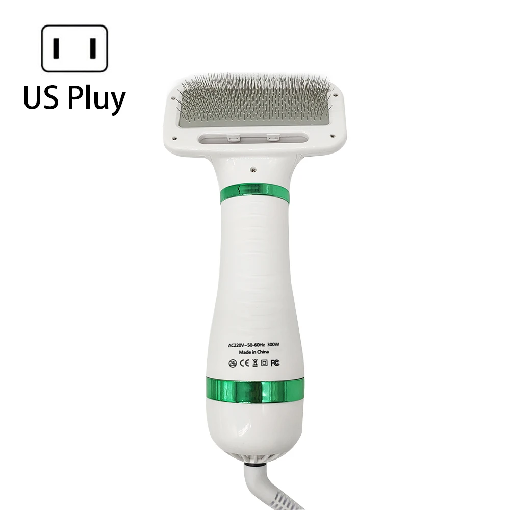 2-In-1 Portable Pet Dog Dryer Dog Hair Dryer And Comb Brush Pet Cat Hair Comb Dog Hair Blower Low Noise FOU99