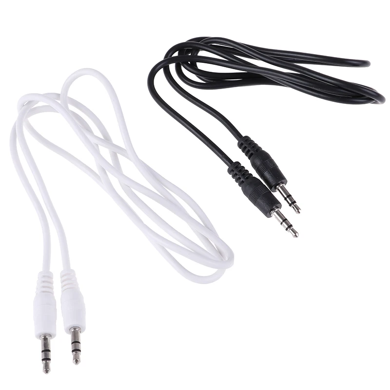 Câble auxiliaire Jack mâle vers mâle, 1m, 3.5mm, câble Audio stéréo, pour voiture, 1 pièce