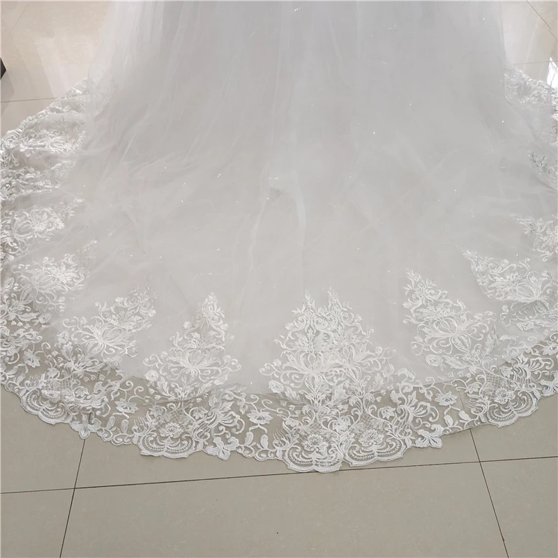 Robe De mariée en dentelle, Grande Taille, manches trois quarts, col rond, princesse, Vintage, nouvelle collection