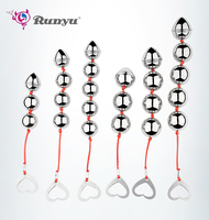 Runyu intimate metal anal plug pull beads anal toys for men and women smooth butt plug anal bead anal dilator sex toys sex stuff