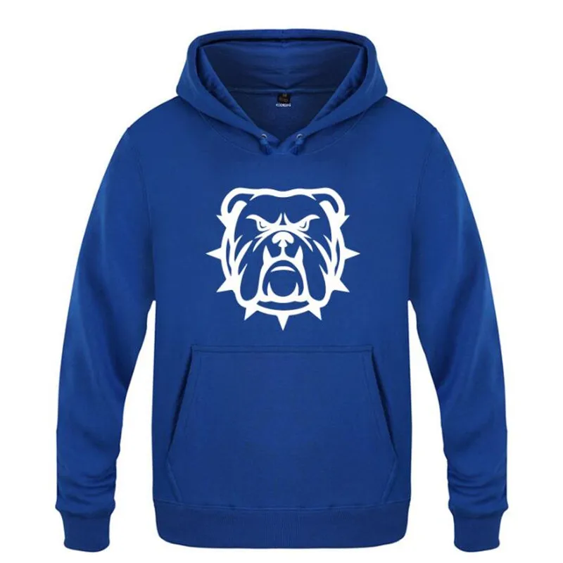 Mens Hoodies Bulldogge Printed Hoodie Men Brand Fleece Long Sleeve Men's Sweatshirts Autumn Winter Skate Pullover Man's Gown Hot