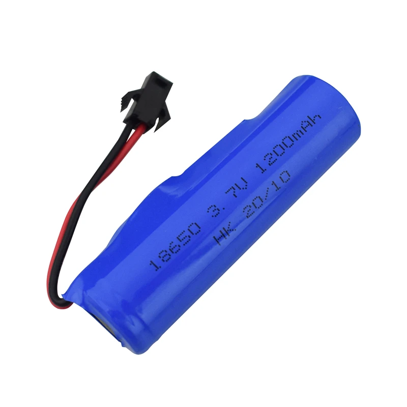 3.7V 1200mAh 18650 Lipo caricabatterie per DE45 RC auto 1:14 fuoristrada 4WD arrampicata ad alta velocità Drift Racing batteria di ricambio